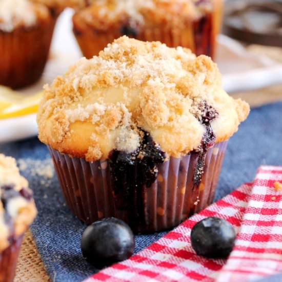 Blueberry Muffins with Streusel