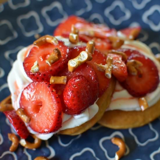 Strawberry Pretzel Shortcake