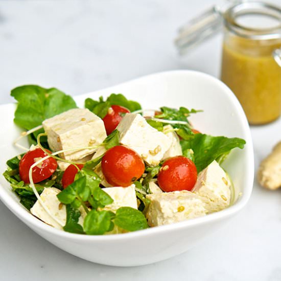 Ginger Watercress & Tofu Salad