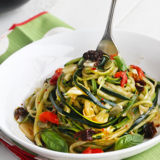 Zucchini Noodles Aglio et Olio