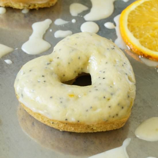 Orange Poppy Seed Baked Doughnuts