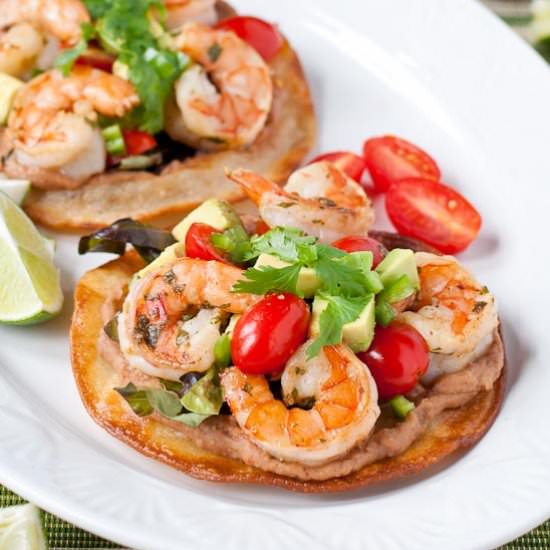 Margarita Shrimp Tostadas