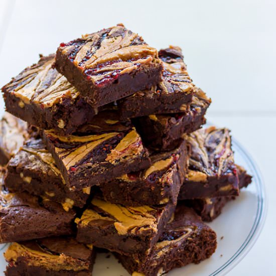PB&J Brownies