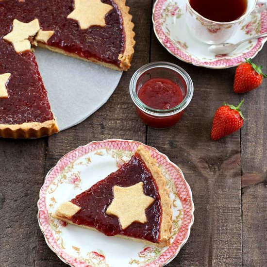 Strawberry Jam Crostata