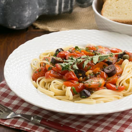 Summer Pasta Puttanesca