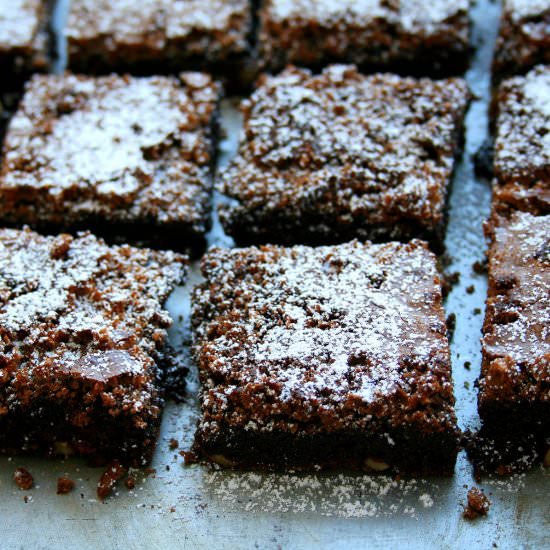 Choc, Walnut & Cranberry Brownies