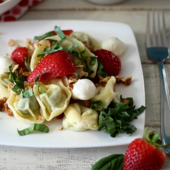 Strawberry Basil Pasta Salad