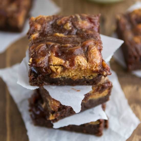 Peanut Butter and Jelly Brownies