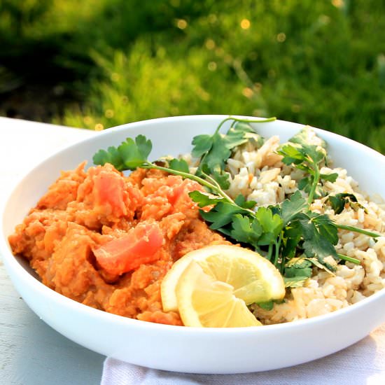 Lentil, Squash & Coconut Curry