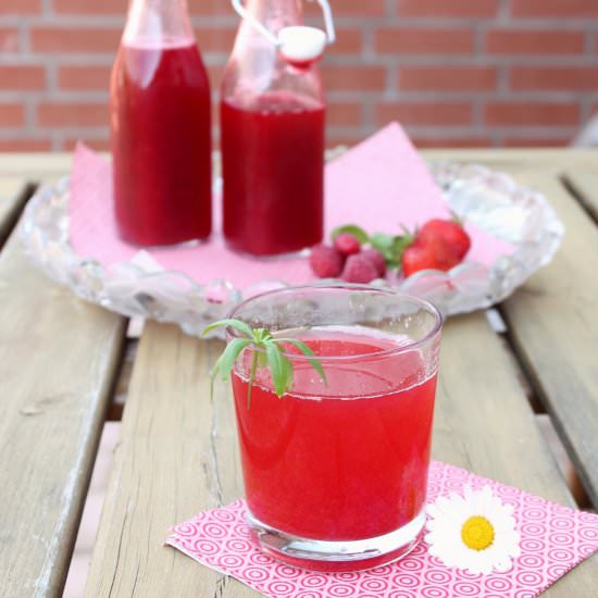 Rhubarb Berry Syrup