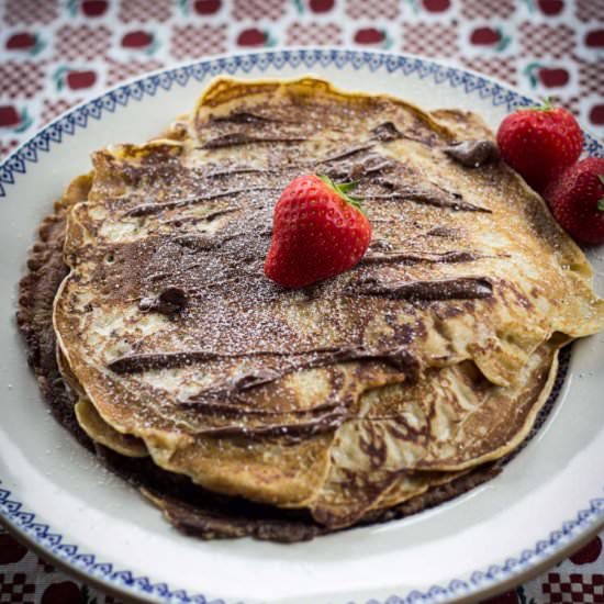 Golden Cinnamon Pancakes