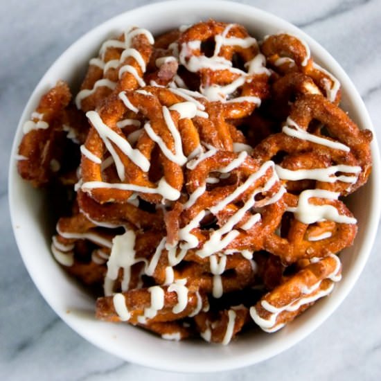 Cinnamon Roll Pretzels