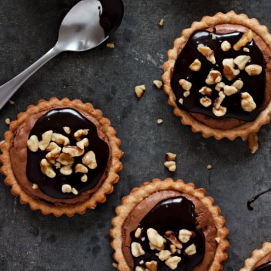 Mini Fudge Brownie Tarts