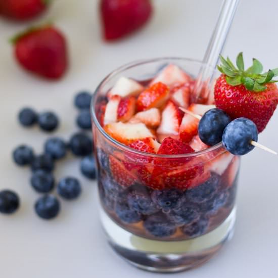 Red, White, and Blueberry Spritzer