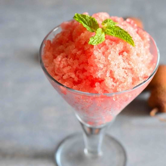 Watermelon Lychee Granita