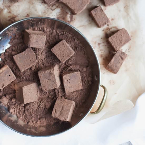Classic Fresh Mint Truffle Squares