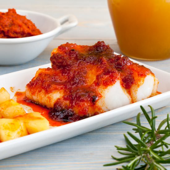 Cod with Majorcan Sausage