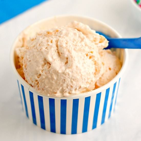 Orange Crush Cake Batter Ice Cream