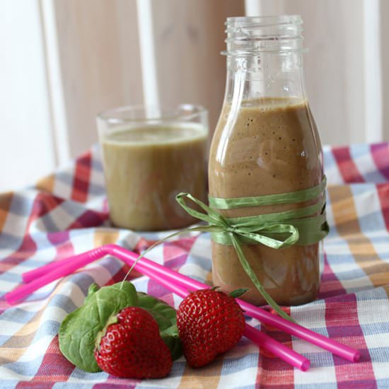 Greenish Strawberry Smoothie