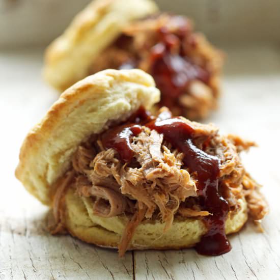 Pulled Pork Biscuit Sandwiches