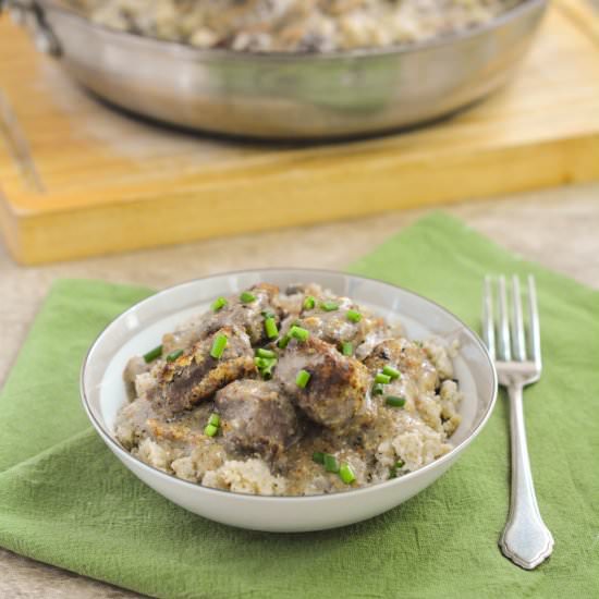 Paleo Beef Stroganoff