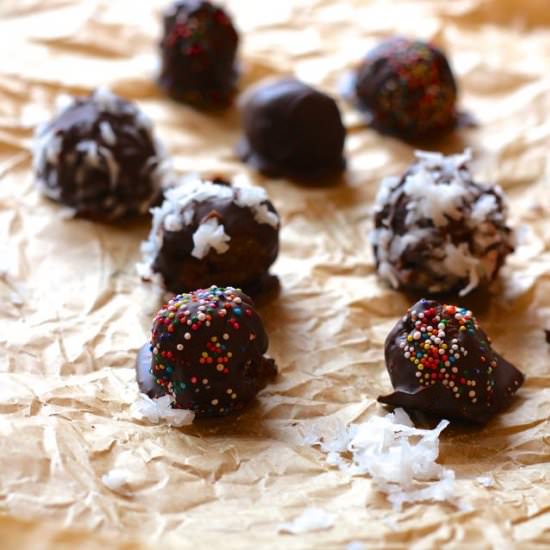 Chocolate Covered Date Truffles