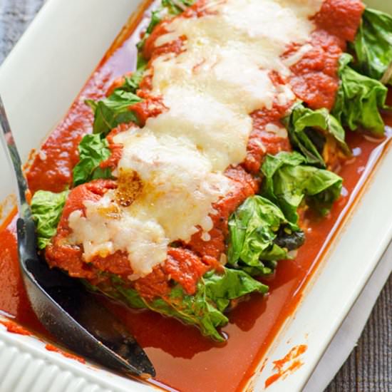 Tortilla-less Chicken Enchiladas