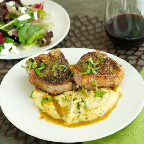 Spiced Lamb with Chickpea Puree