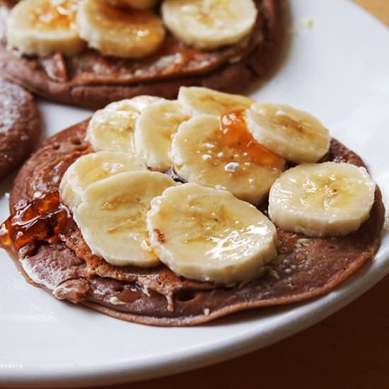 Fluffy Chocolate Pancake