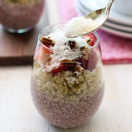 Strawberry Chia Quinoa Breakfast