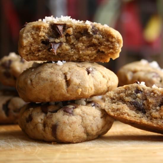 Browned Butter Sea Salt Cookies