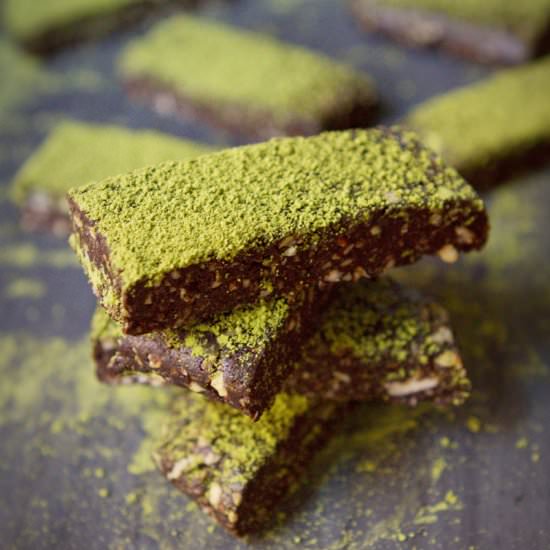 Dark Chocolate Matcha Bars