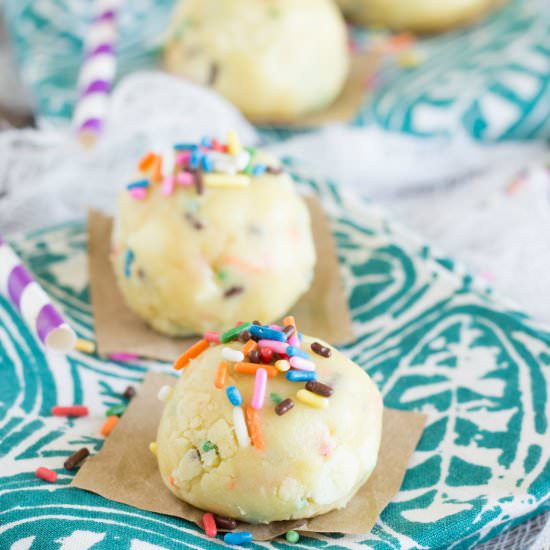 No-Bake Sugar Cookie Dough Balls