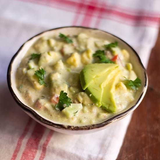 Avocado Salad with Yogurt Dressing