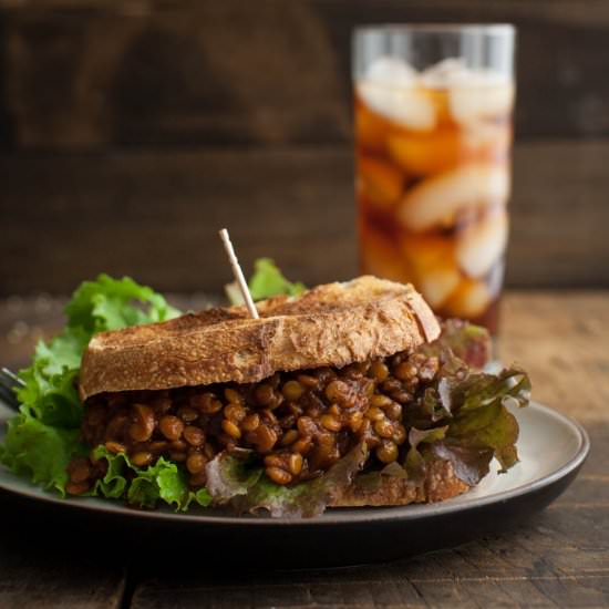 Spicy Lentil Vegan Sloppy Joe