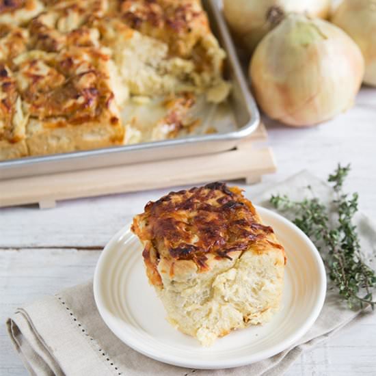 Caramelized Onion and Gruyere Rolls