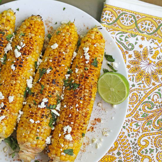 Mexican Grilled Corn on the Cob
