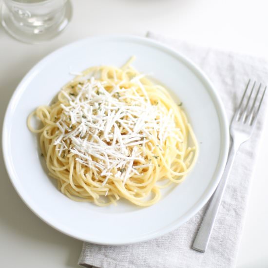 Mizithra & Browned Butter Spaghetti
