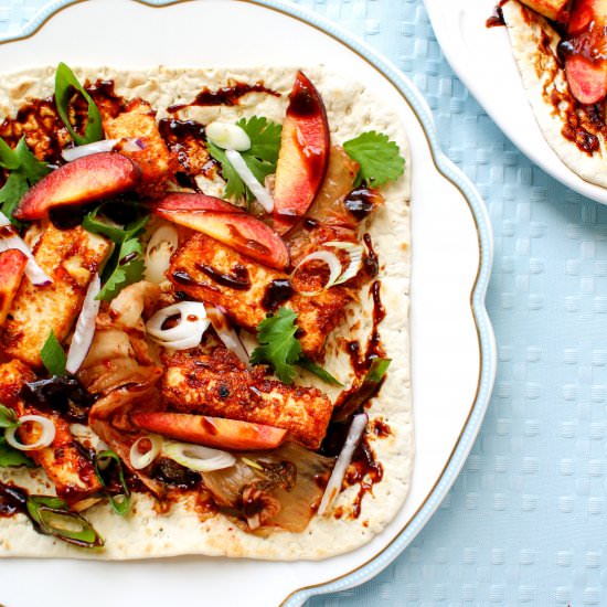 Crunchy Garlic Tofu Wraps