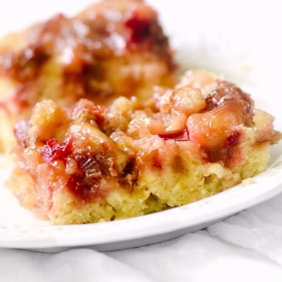 Rhubarb Upside-Down Cake