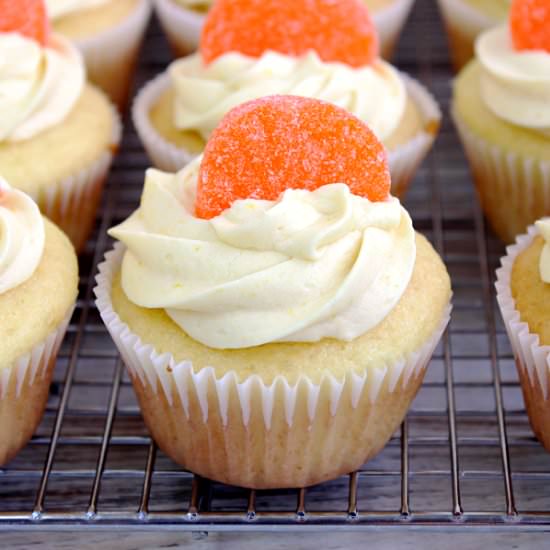 Orange Slice Cupcakes