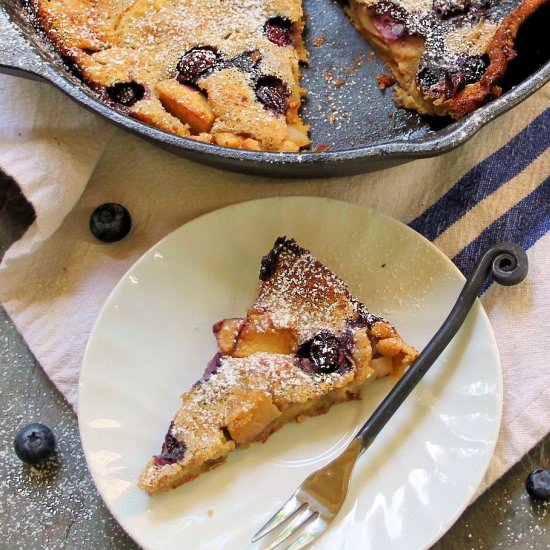 Blueberry-Apple Skillet Cake