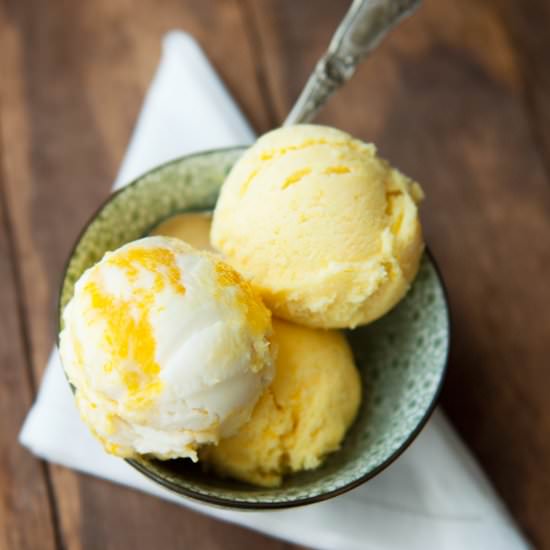 Orange Creamsicle Frozen Yogurt