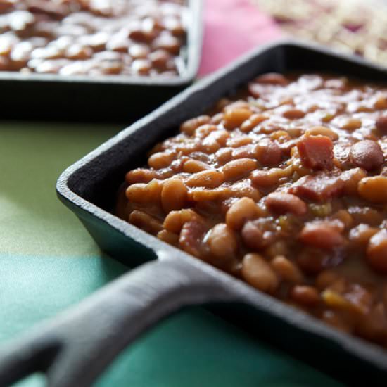 THE Best Slow Cooker Baked Beans
