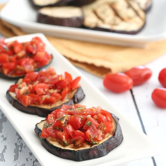 Grilled Eggplant Bruschetta