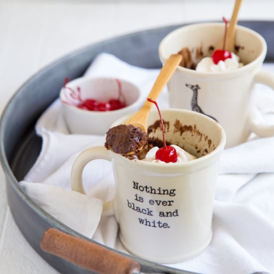 Microwave Chocolate Mug Cakes