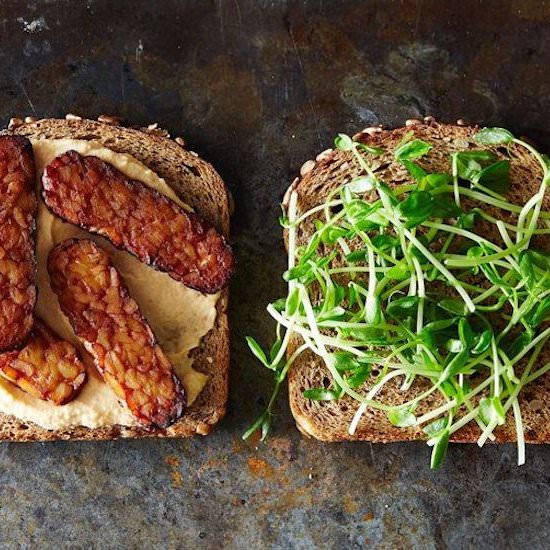 Smoky Tempeh & Hummus Sandwich