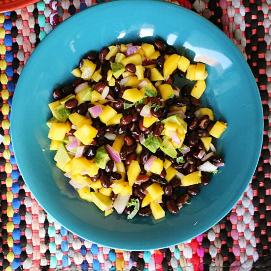 Mango, Black Bean, Avocado Salsa