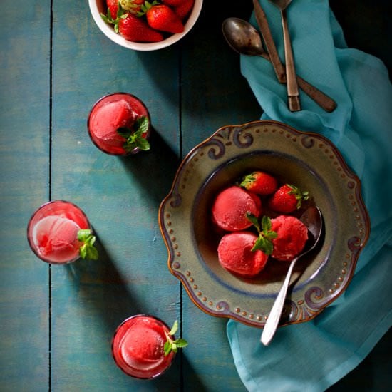 Strawberry & Orange Sorbet