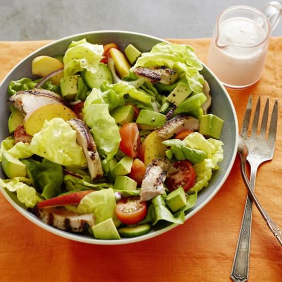 Chicken, Peach & Avocado Salad